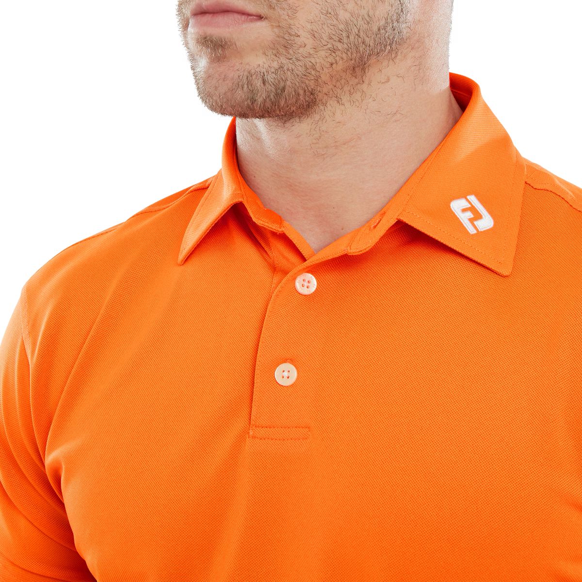 Footjoy polo Stretch Piqué Solid Orange