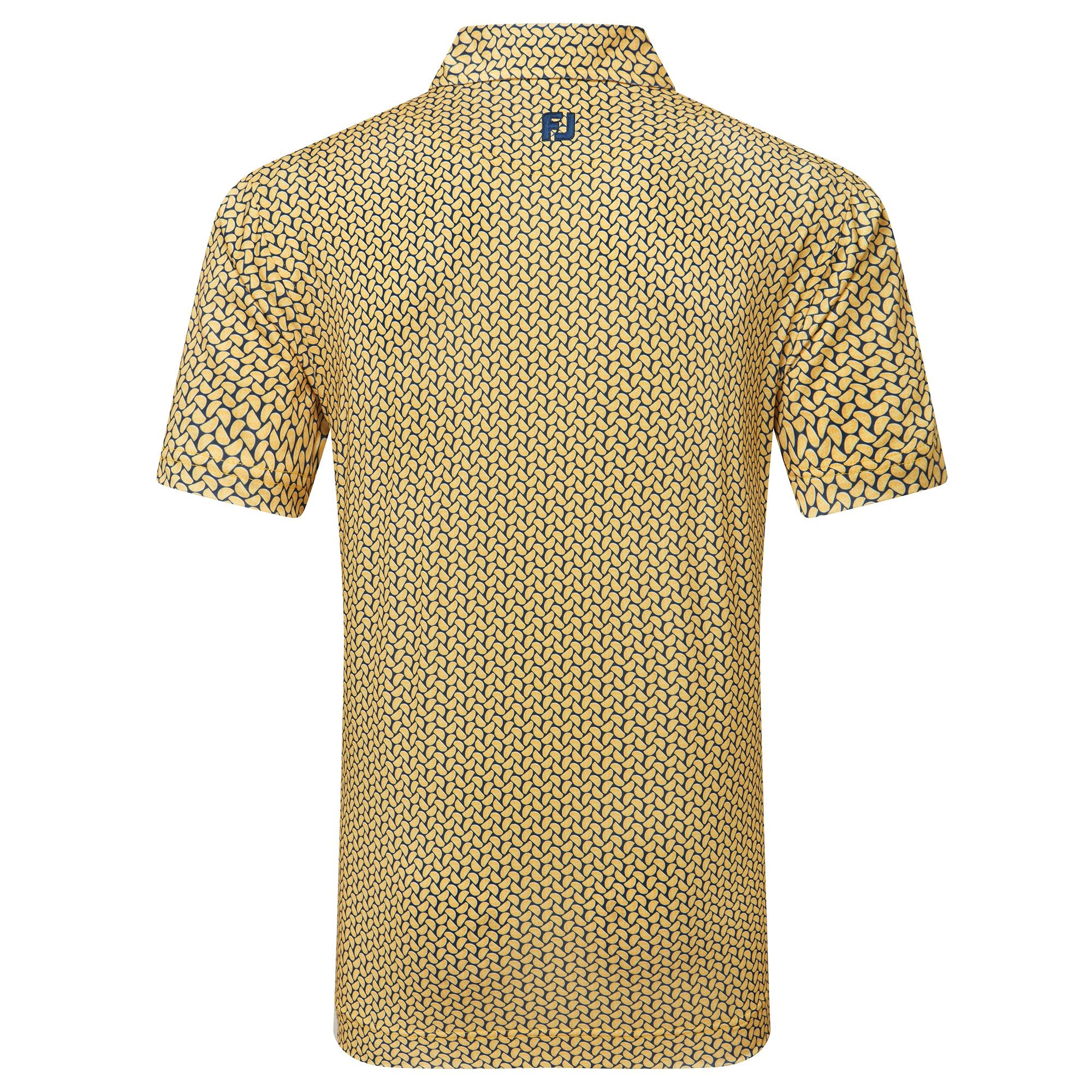 Footjoy polo en fil d'écosse imprimé Citrus Taxi Marine