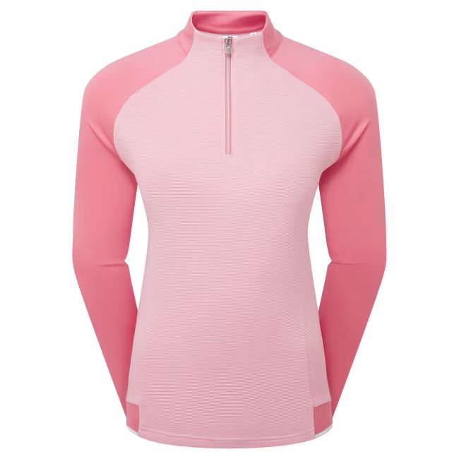 Footjoy pull-over femme 1/4 zip rose