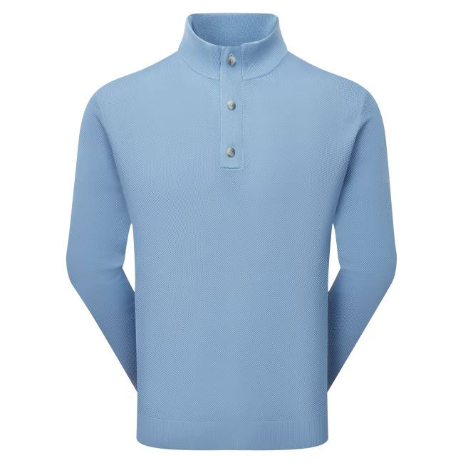 Footjoy Pullover Drirelease avec patte de boutonnage Bleu claire