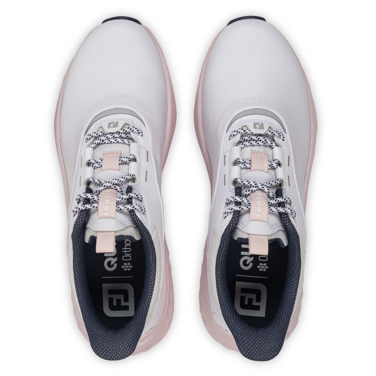 FootJoy Quantum Leather Femme Blanche Rose – Confort & Élégance
