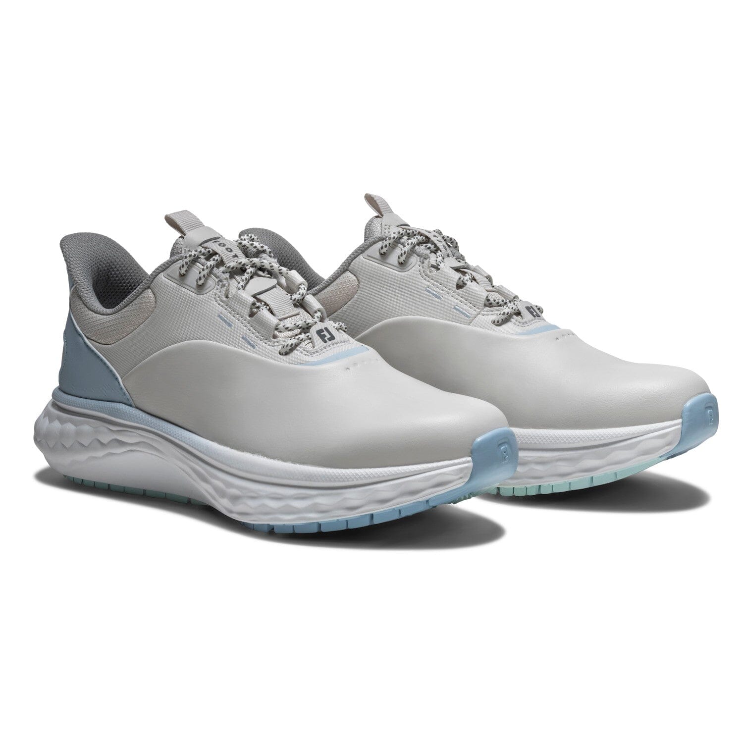 FootJoy Quantum Leather Femme Gris Blanc Bleu – Confort & Élégance