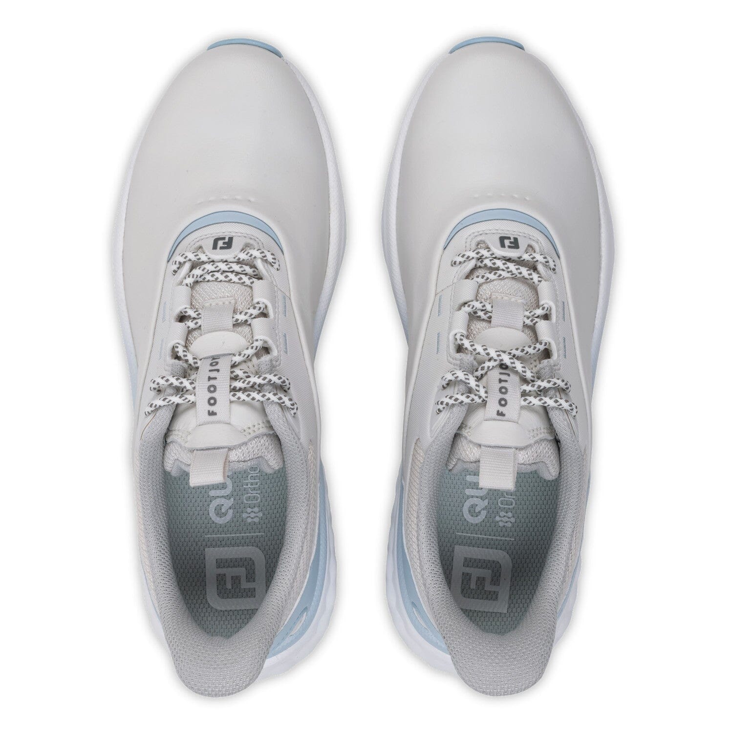 FootJoy Quantum Leather Femme Gris Blanc Bleu – Confort & Élégance