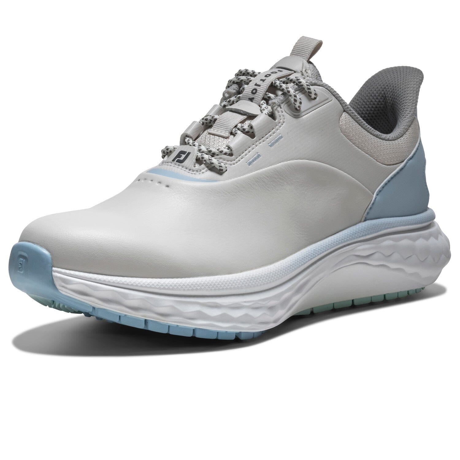FootJoy Quantum Leather Femme Gris Blanc Bleu – Confort & Élégance