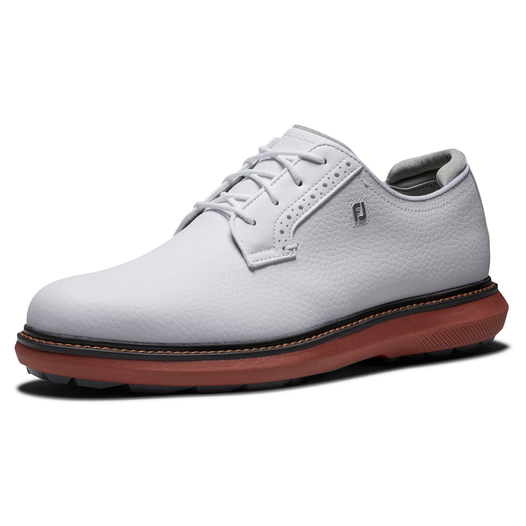 Footjoy Traditions spikeless BLUTCHER Blanche Blanche Brique