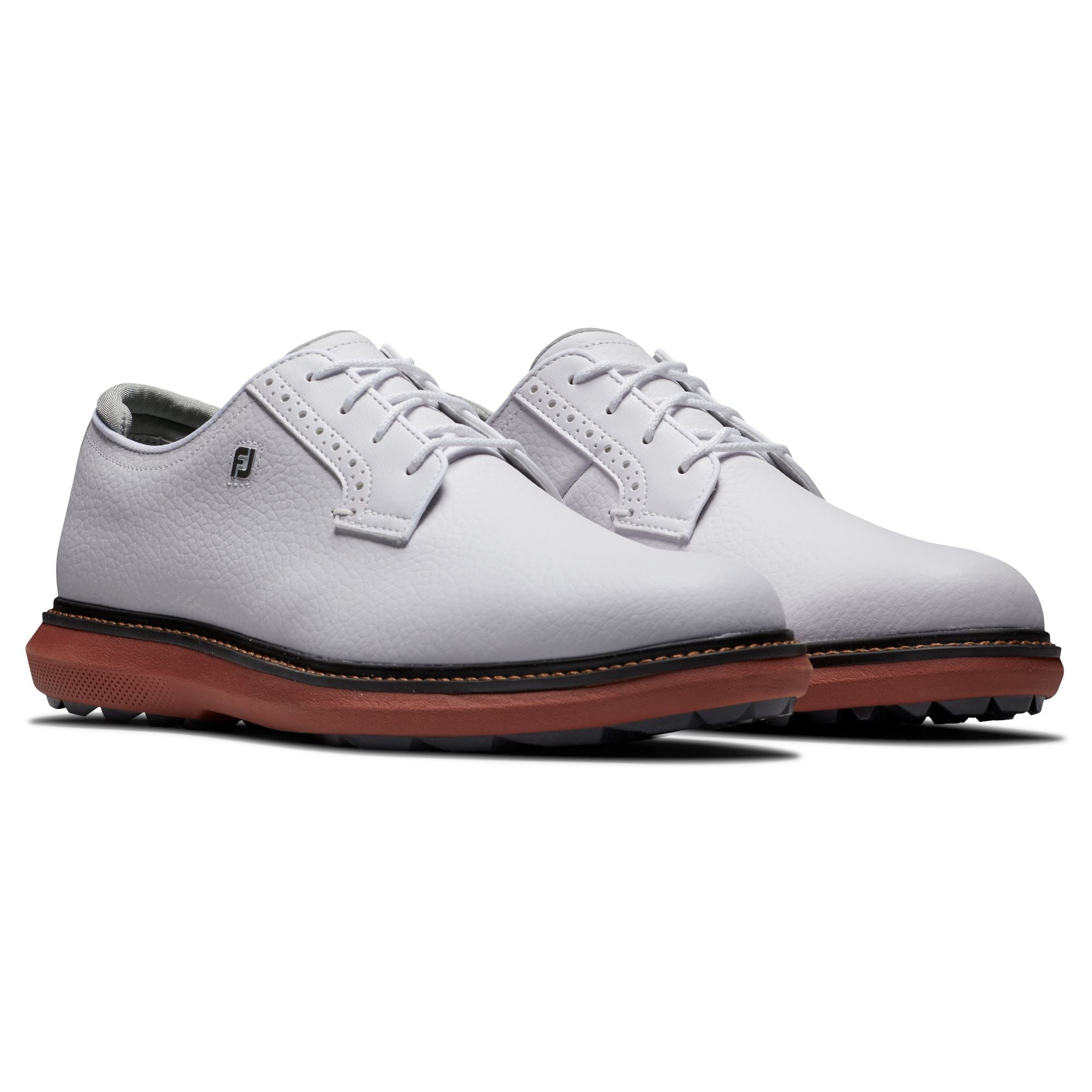 Footjoy Traditions spikeless BLUTCHER Blanche Blanche Brique