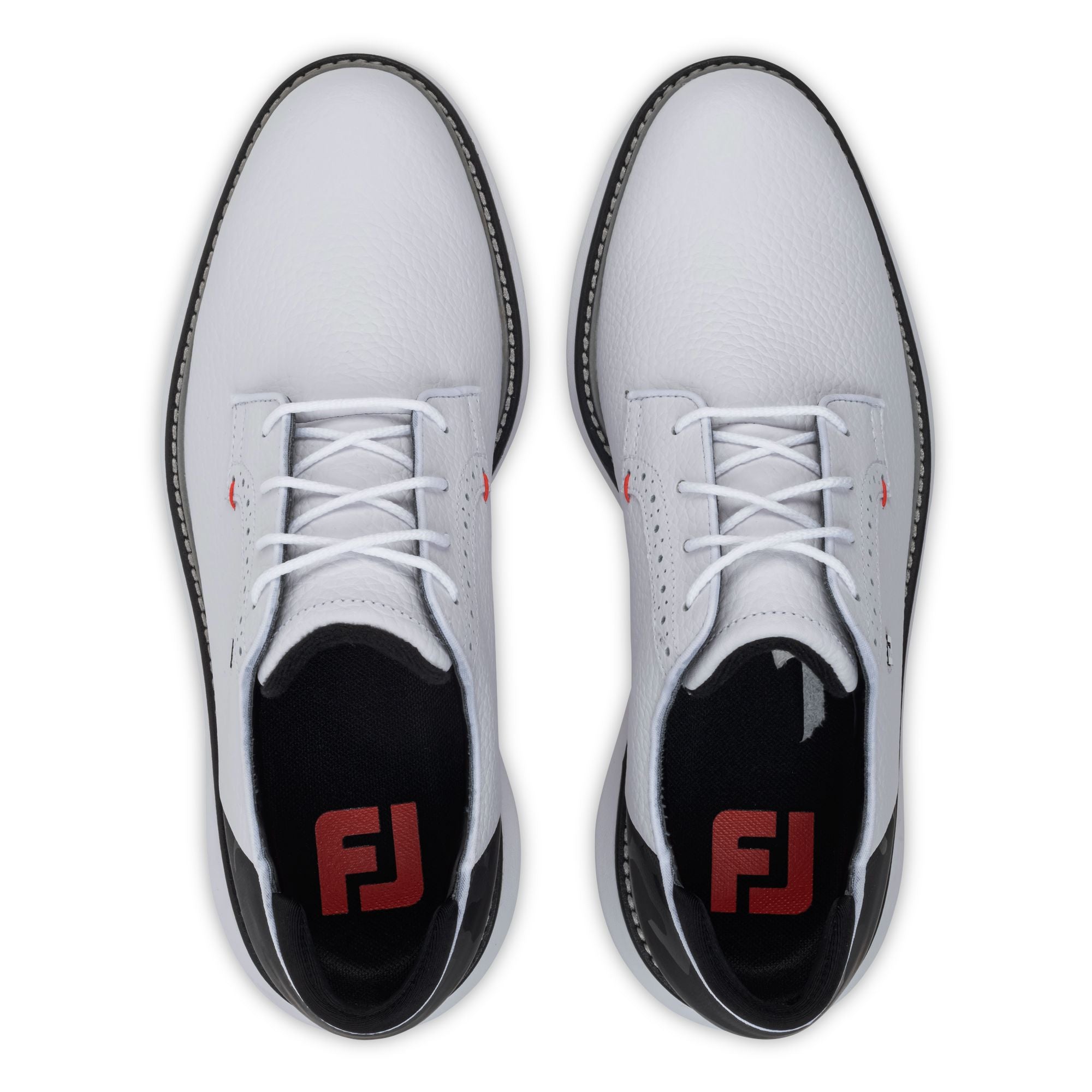 Footjoy Traditions spikeless BLUTCHER Blanche Noire Rouge - confort et élégance