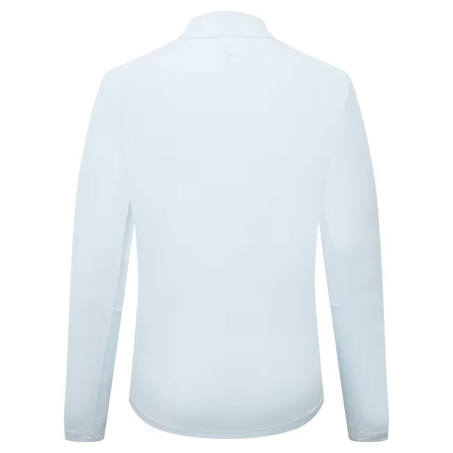 Footjoy veste femme full zip imprimé embossé bleu ciel