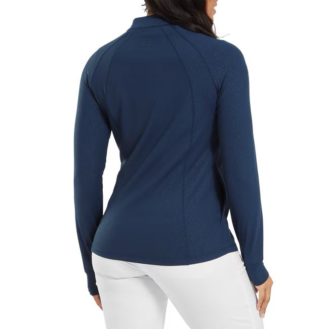 Footjoy veste femme full zip imprimé embossé