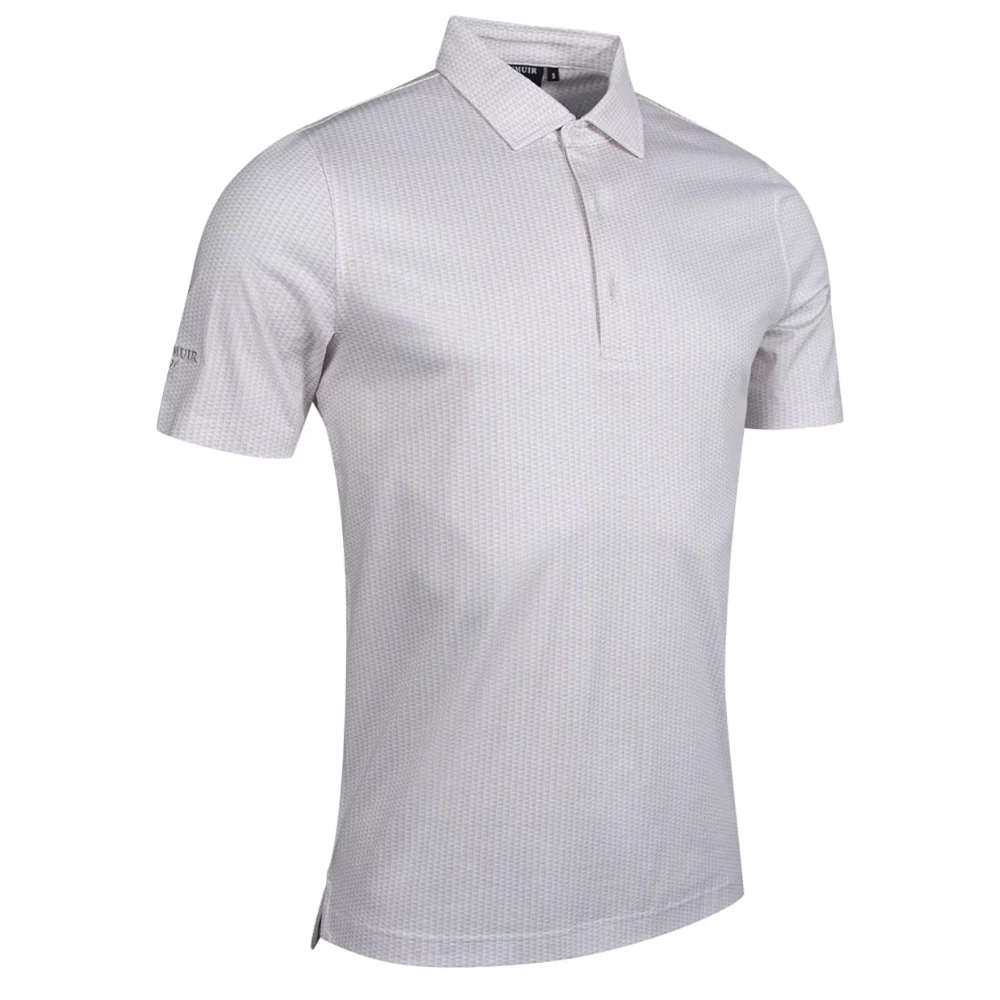 GLENMUIR Polo léger DUNKELD en coton double mercerisé Blanc