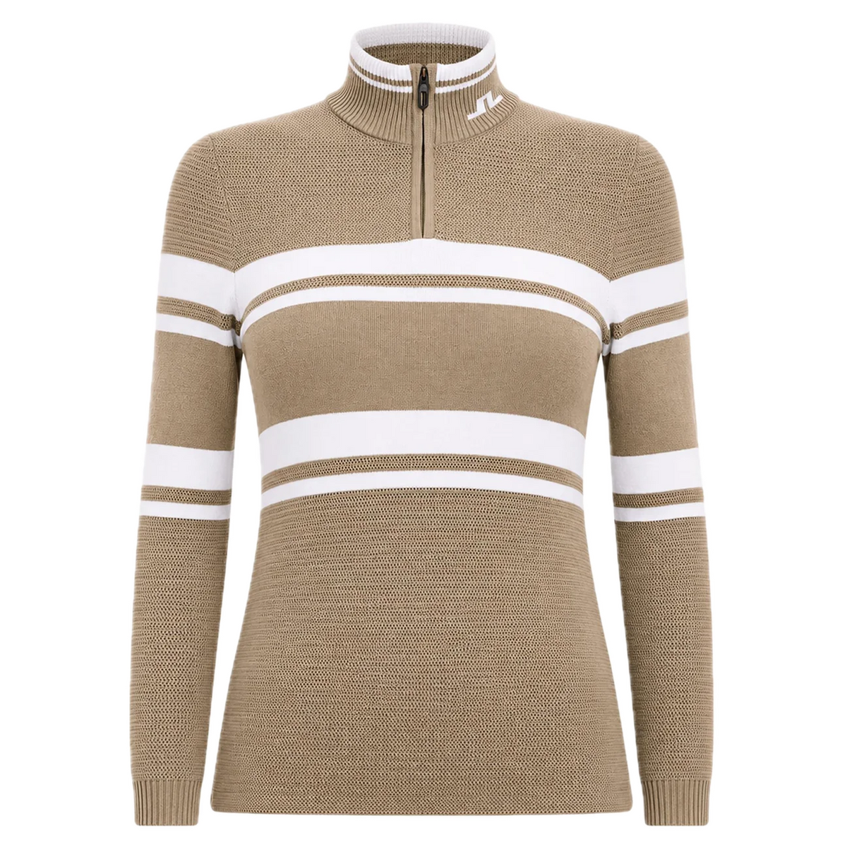 J.Lindeberg Pull Ariadne Knit Quarter Zip Brindle
