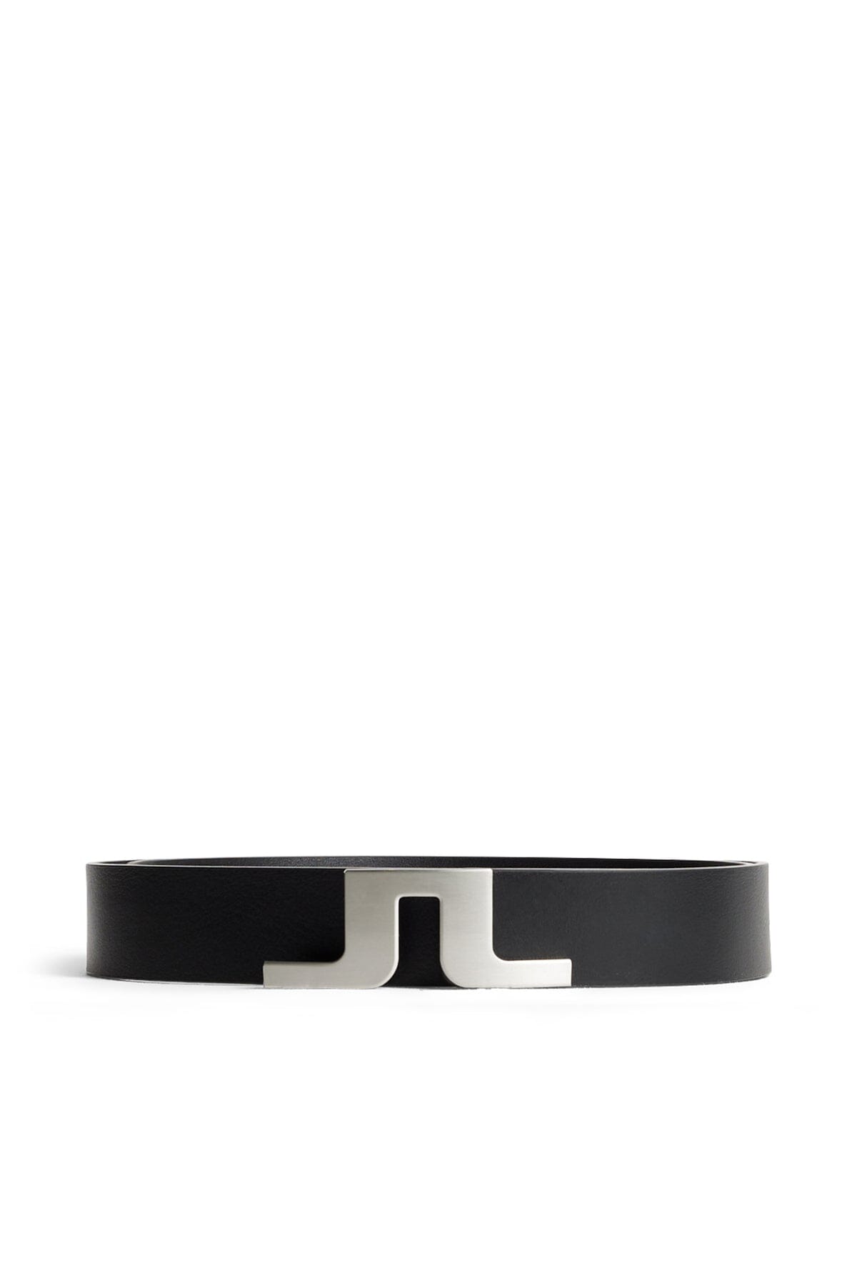 J.Lindeberg Ceinture cuir Bridger Belt JL Black