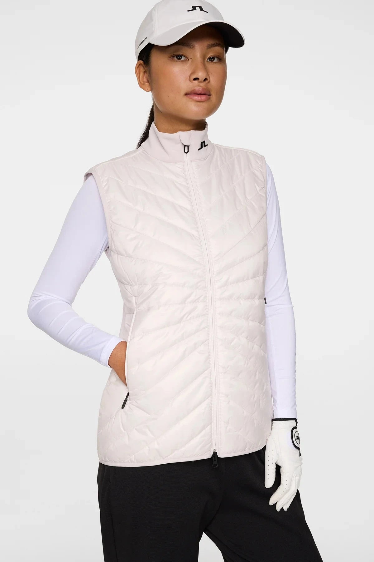 J.LINDEBERG doudoune sans manche Madde Quilt Hybrid Vest Grey Lilac