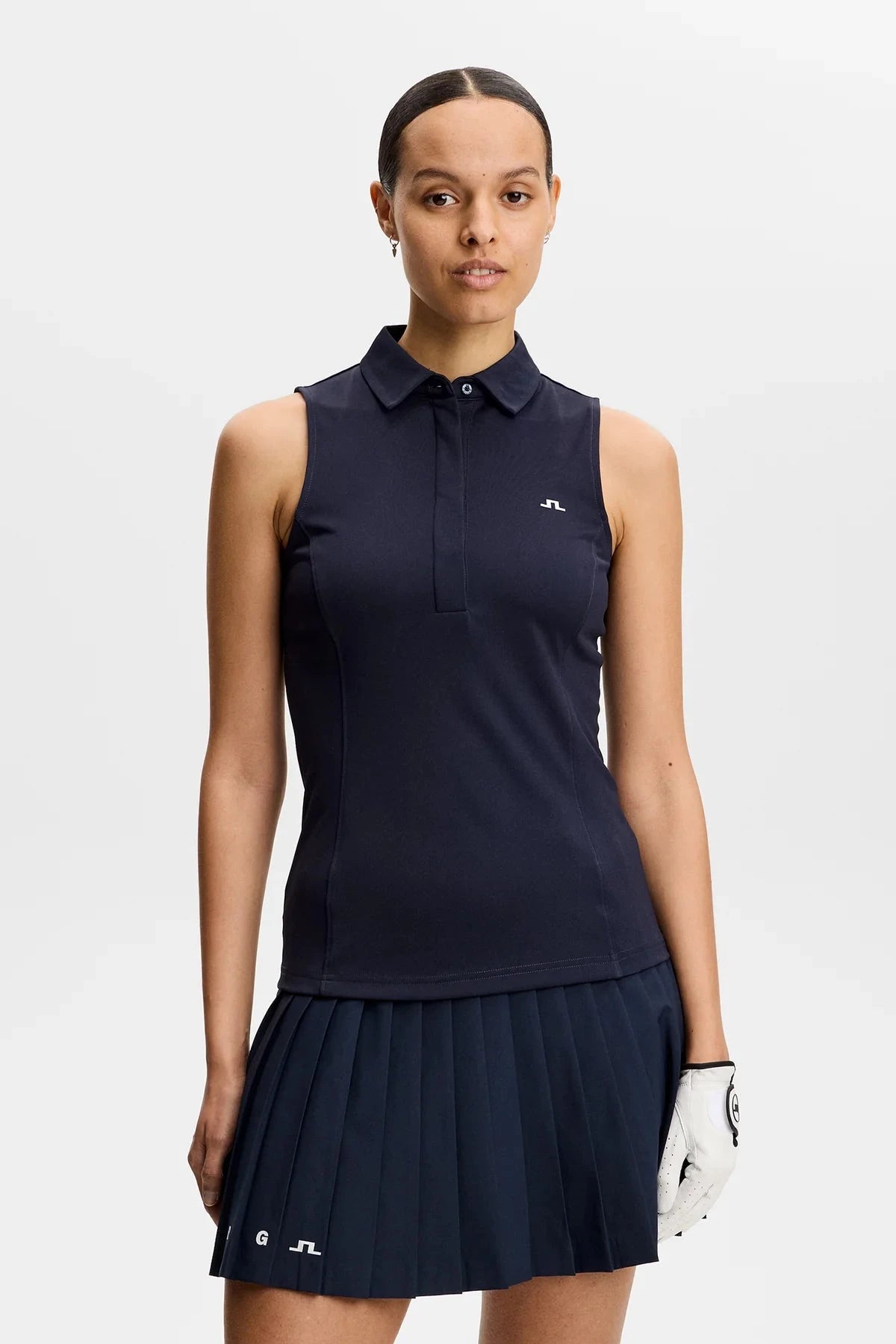 J.Lindeberg Polo sans manches Femme Dena Navy