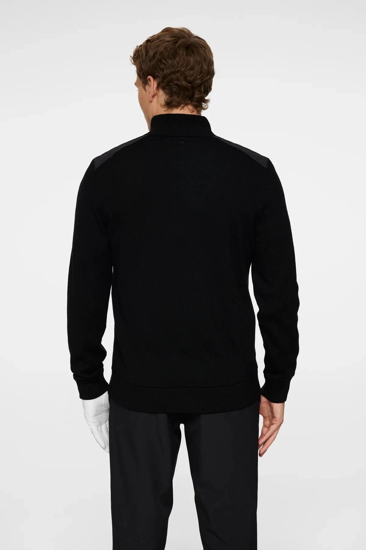 J.LINDEBERG Pull Jeffrey coupe vent Noir