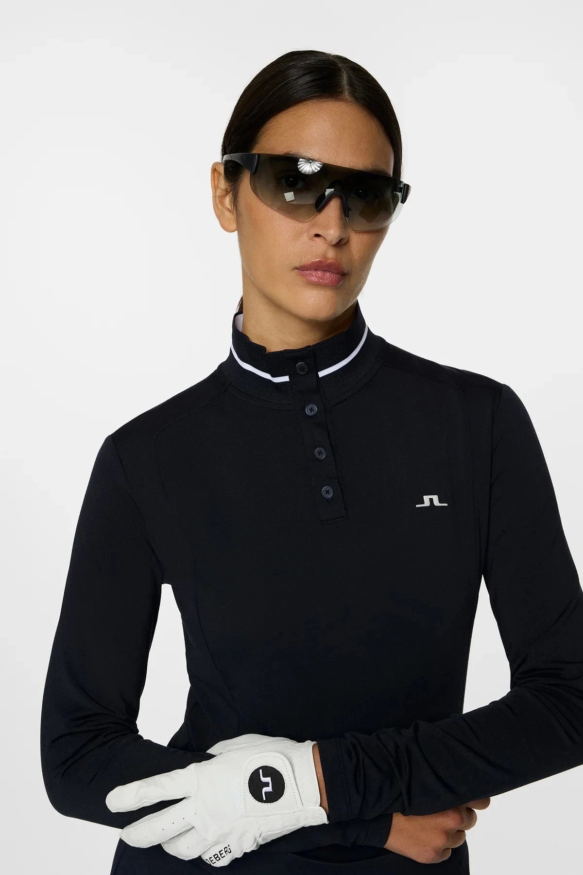 J.LINDEBERGpolo Hertta manche longue Bleu Marine