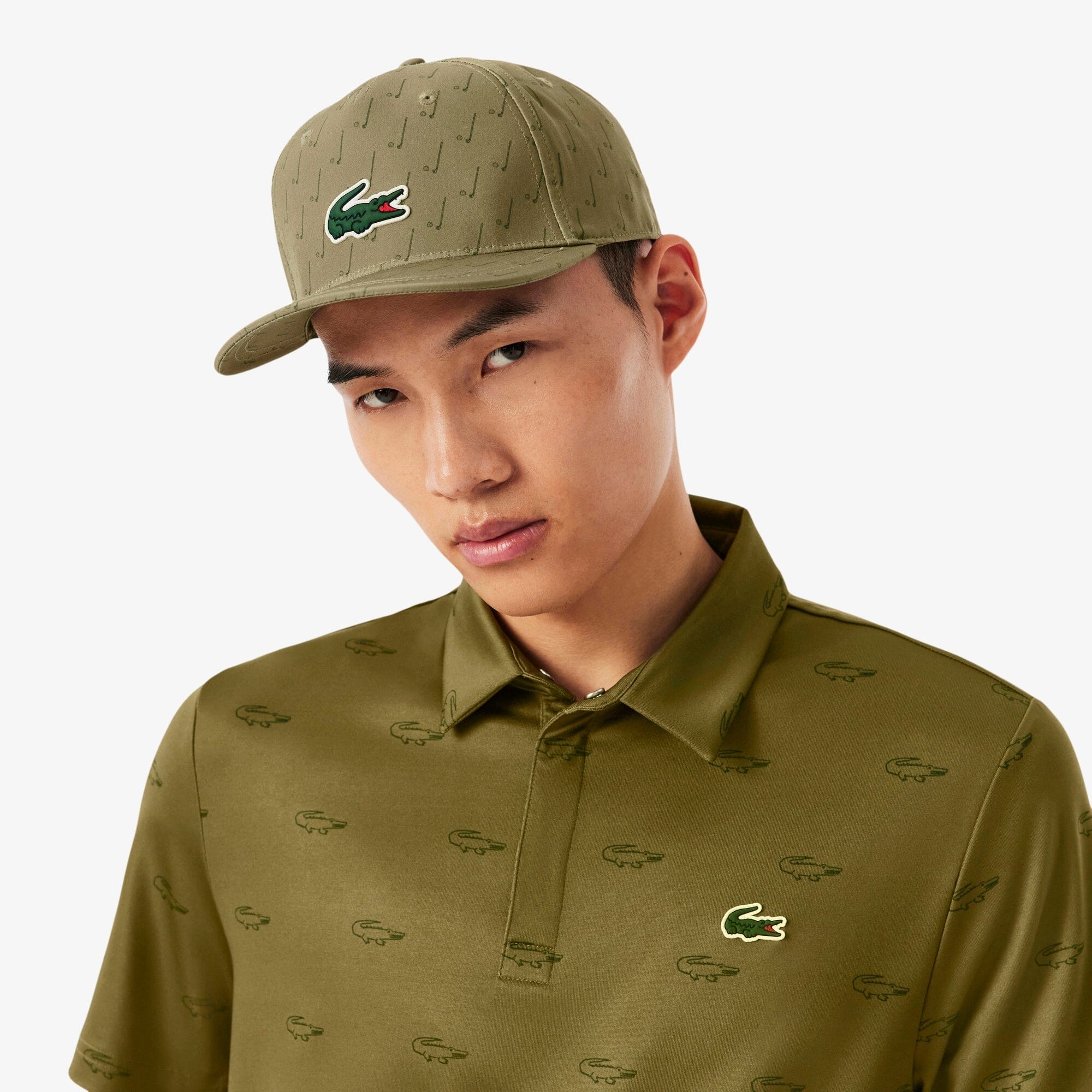 Lacoste Casquette de golf déperlante Vert Kaki
