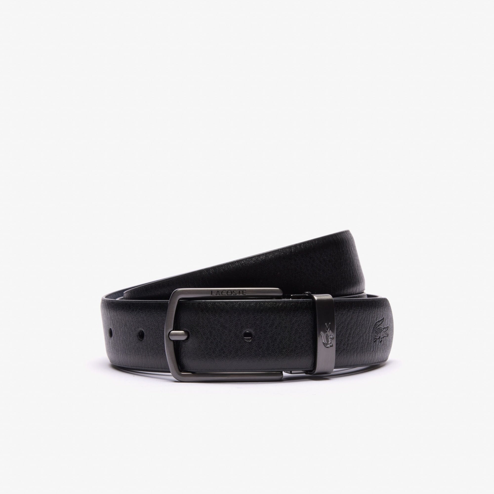 Lacoste ceinture réversible en cuir grainé