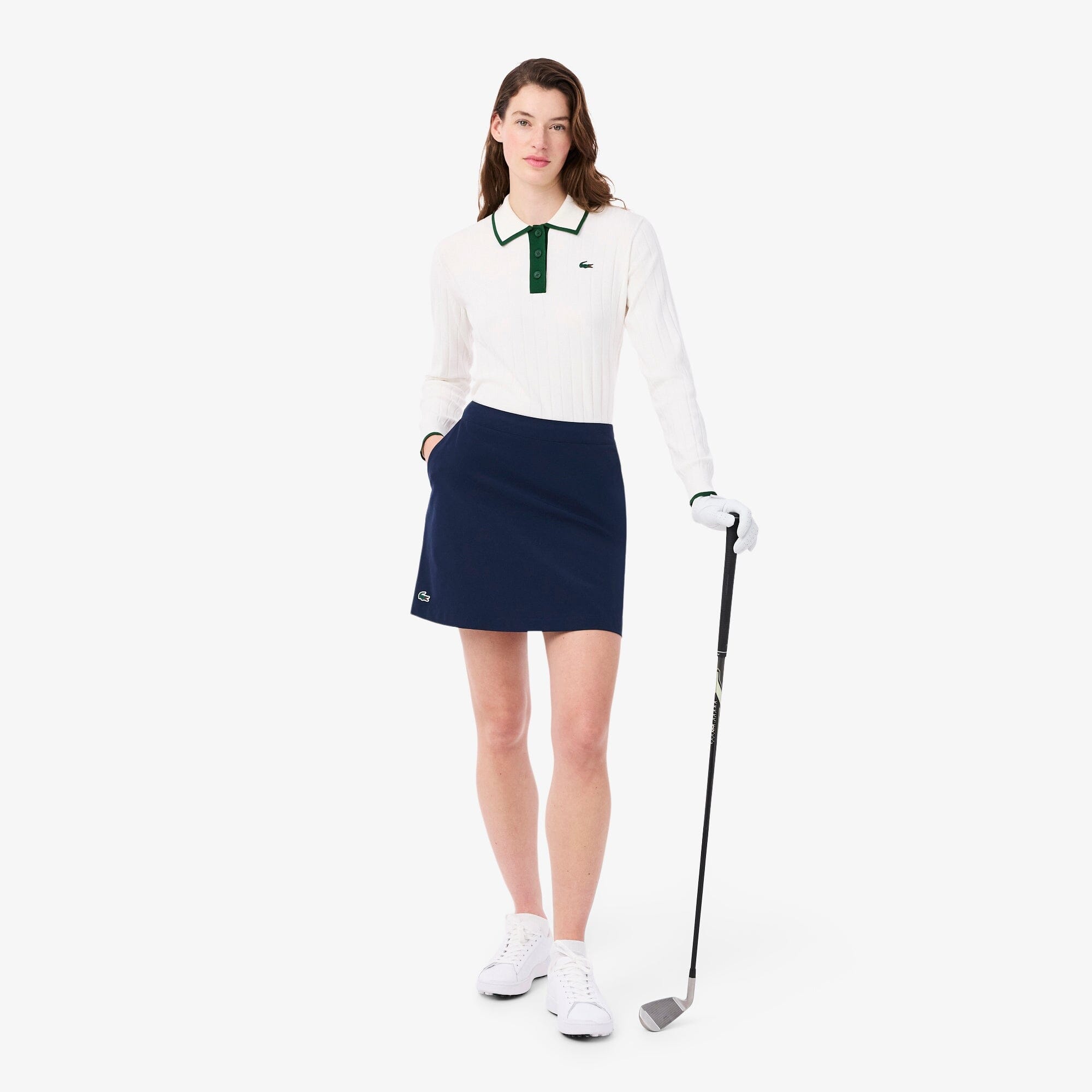 Lacoste Jupe Golf stretch Ultra Dry Bleu Marine