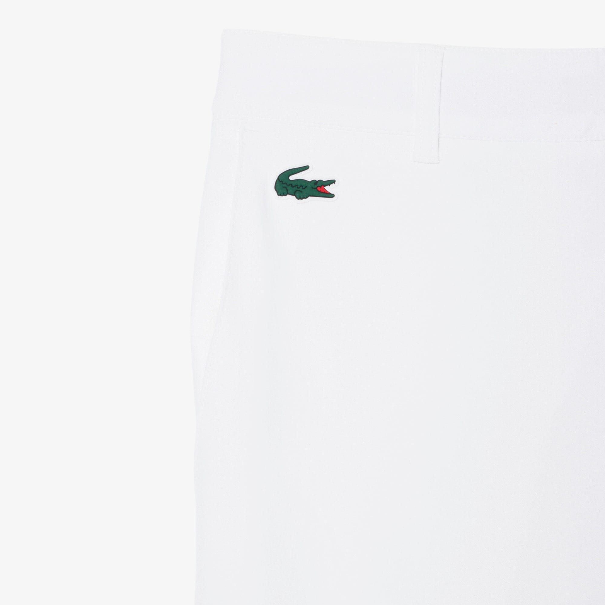 Lacoste Pantalon chino Golf slim fit Ultra Dry Blanc