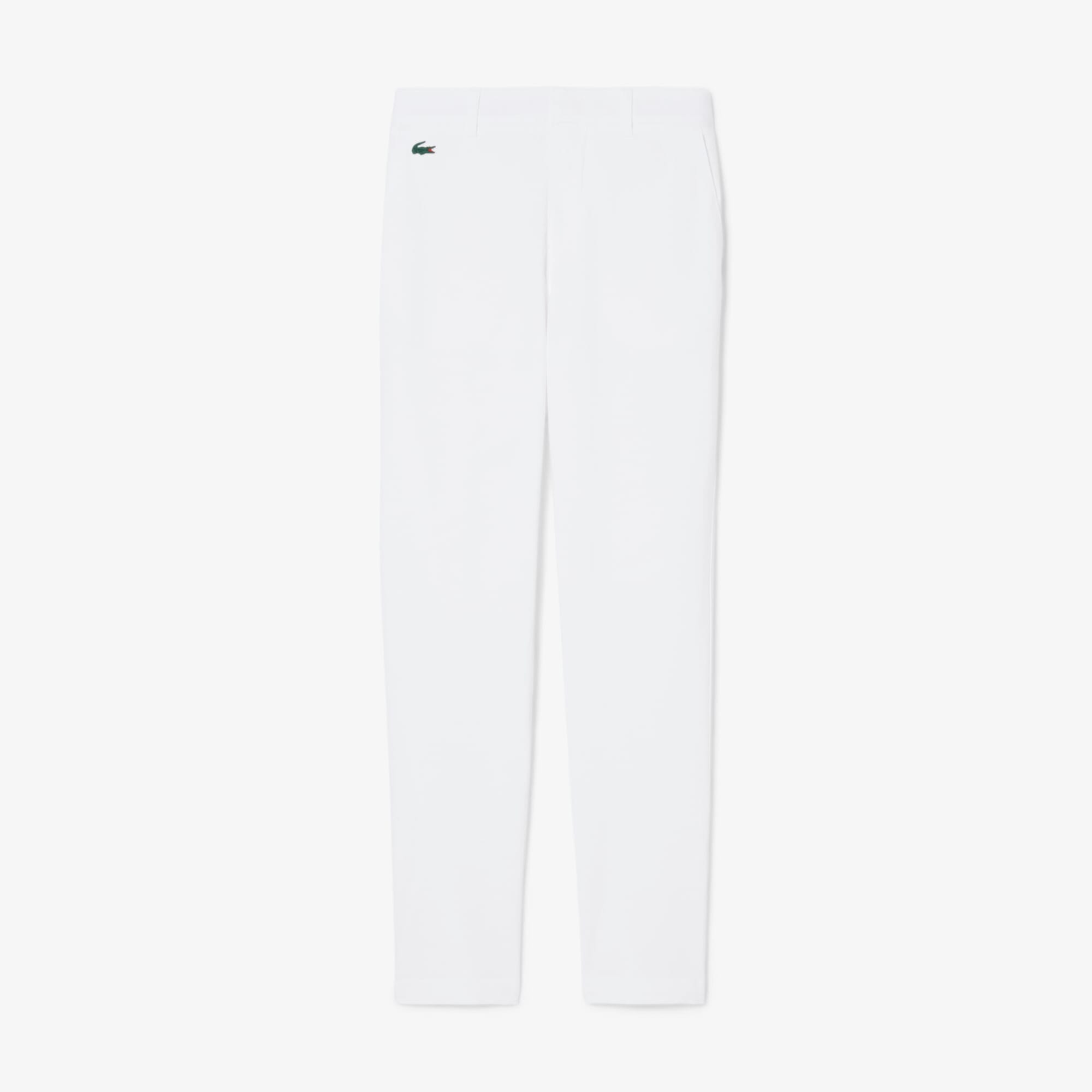 Lacoste Pantalon chino Golf slim fit Ultra Dry Blanc