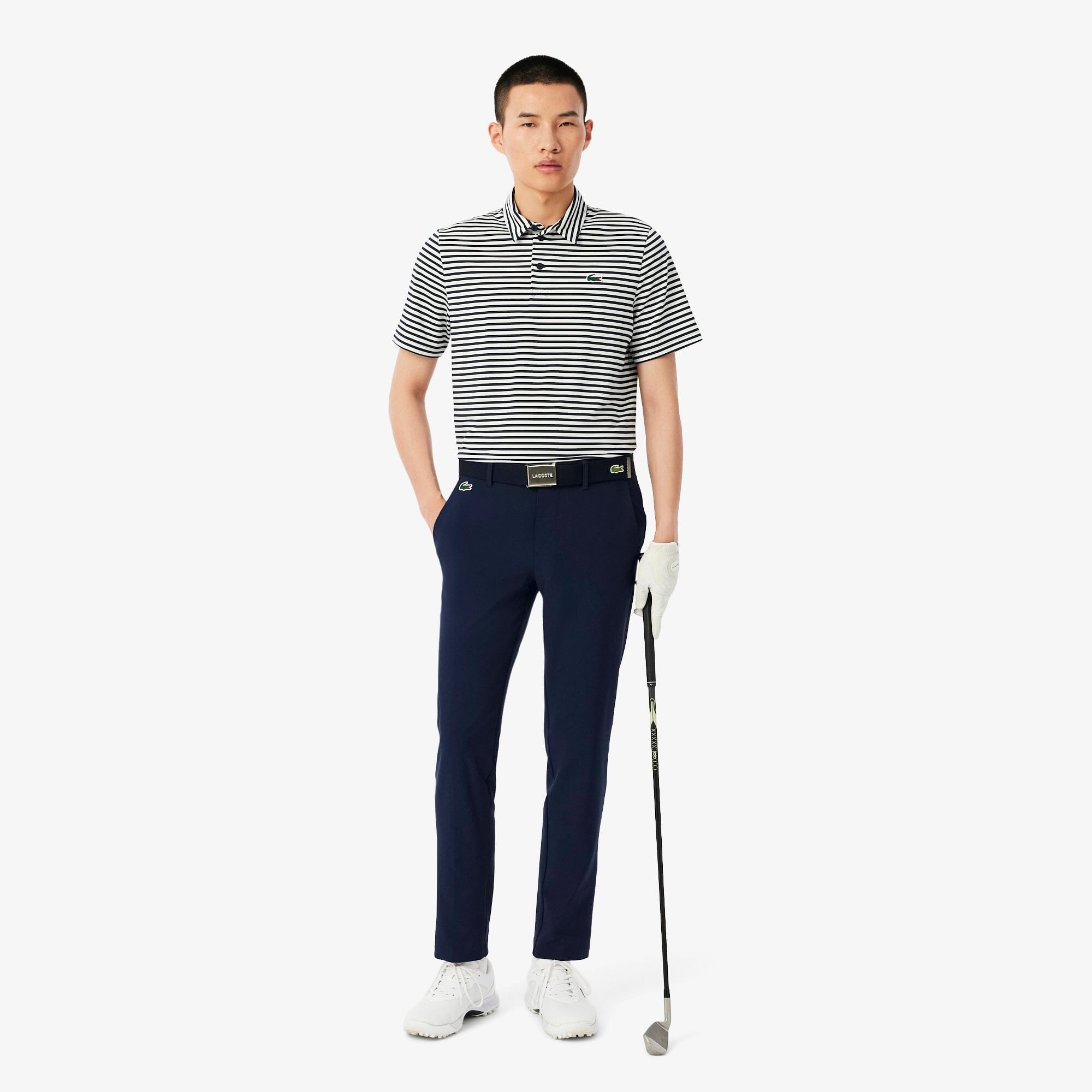 Lacoste Pantalon de golf chino slim fit Bleu Nuit