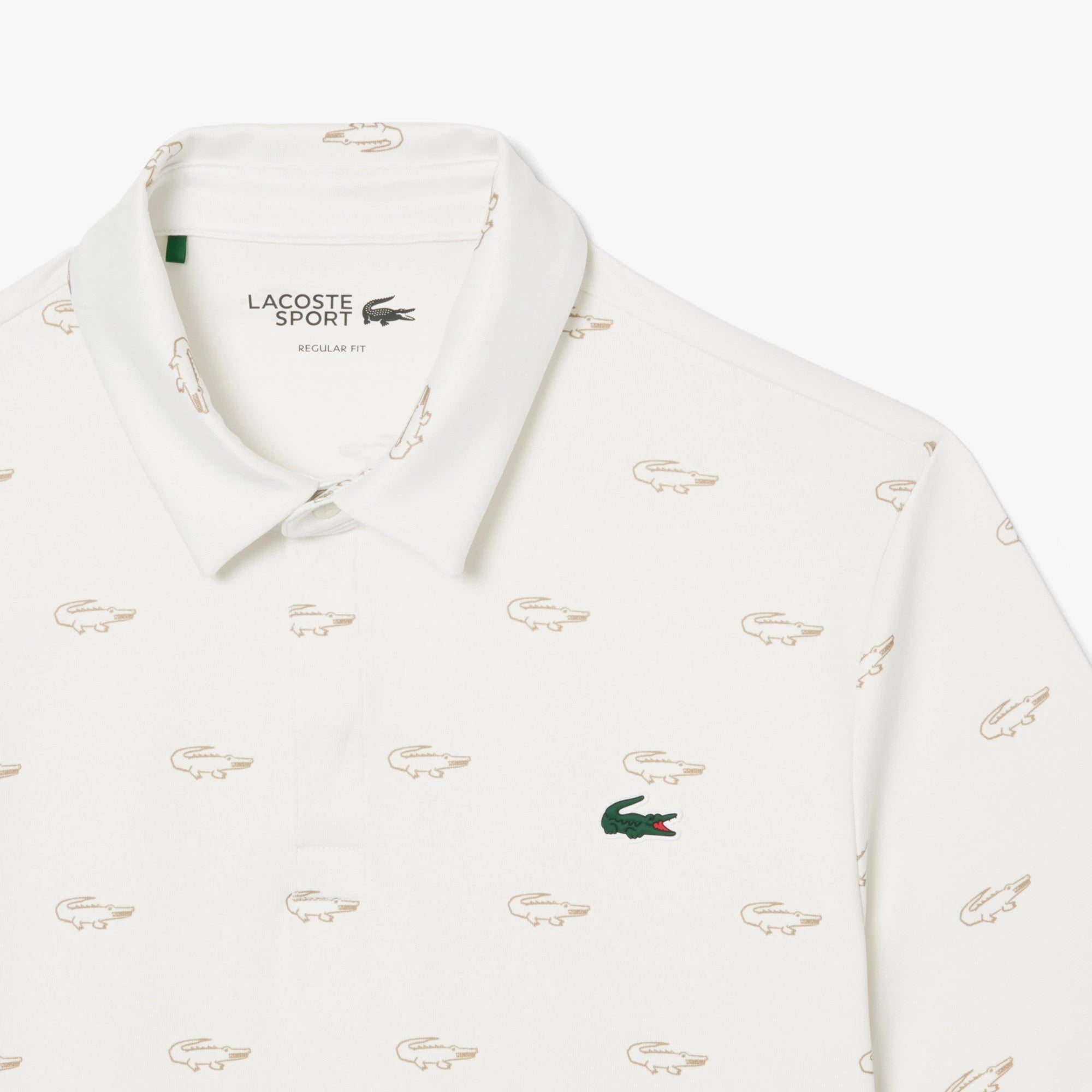 Lacoste Polo Golf Imprimé protection UV Blanc
