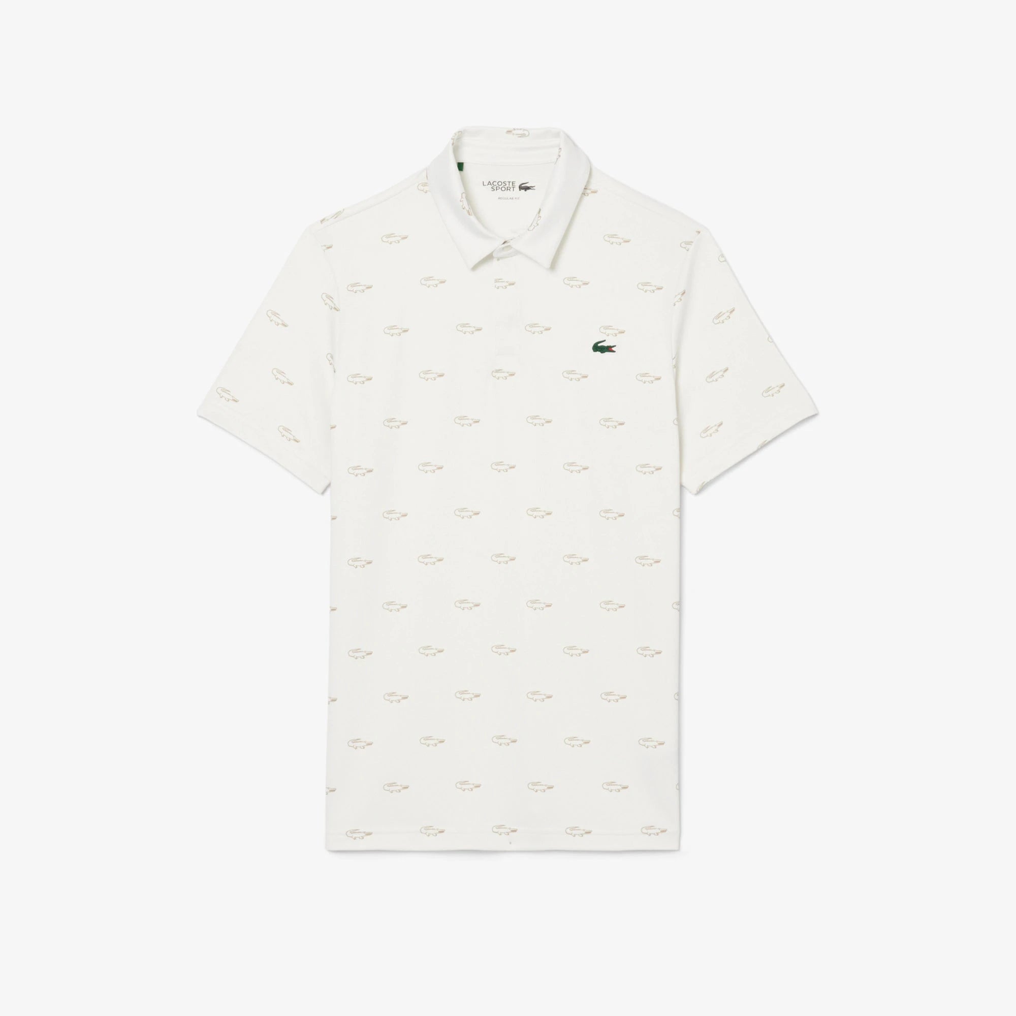 Lacoste Polo Golf Imprimé protection UV Blanc