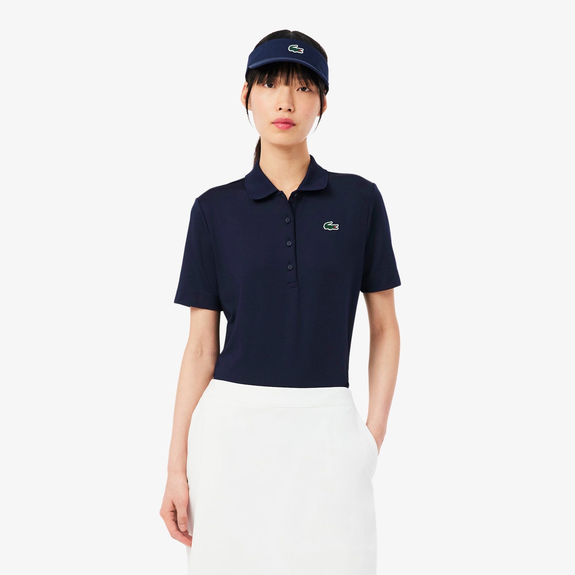 Lacoste Polo Golf slim fit stretch protection UV Bleu Marine