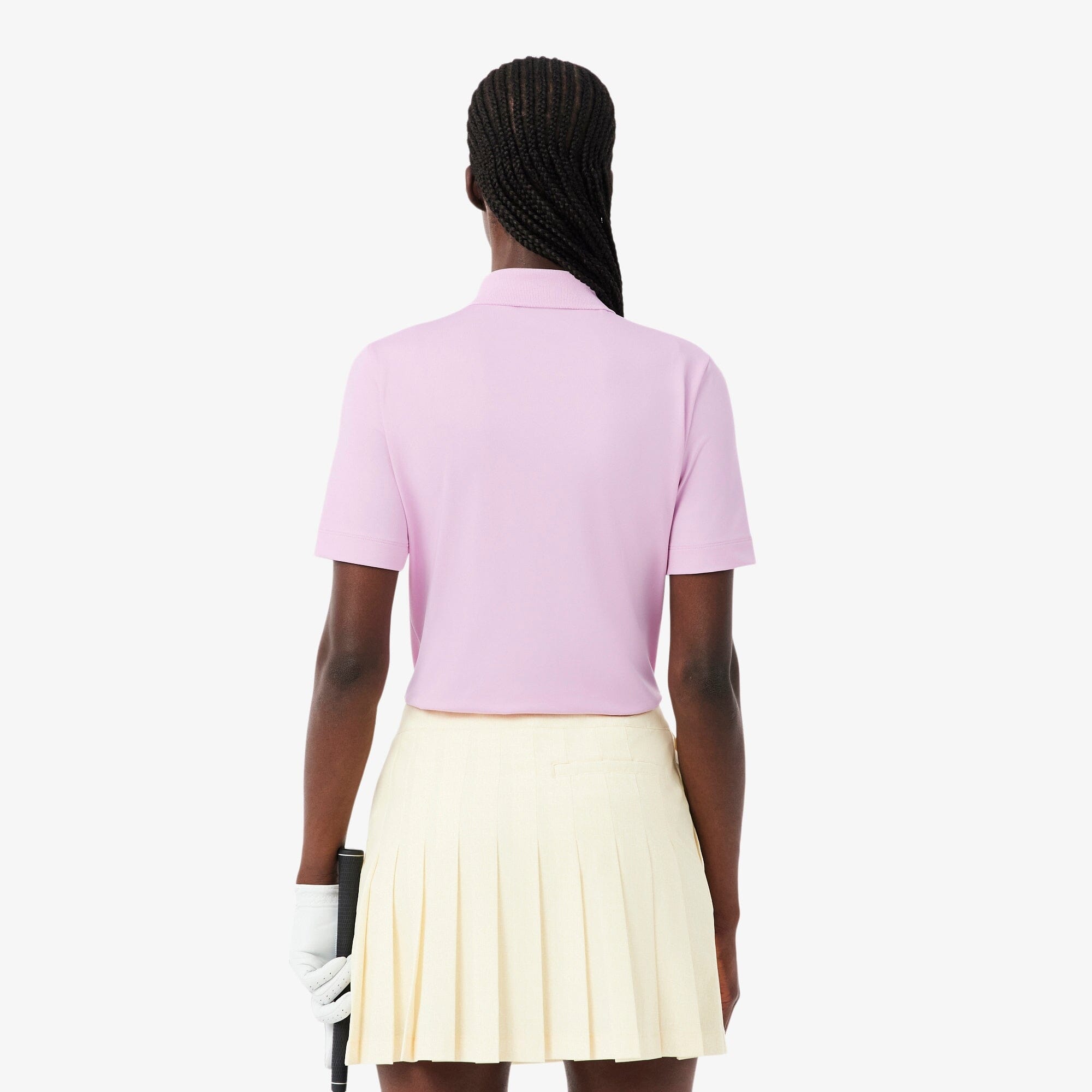 Lacoste Polo Golf slim fit stretch protection UV Rose