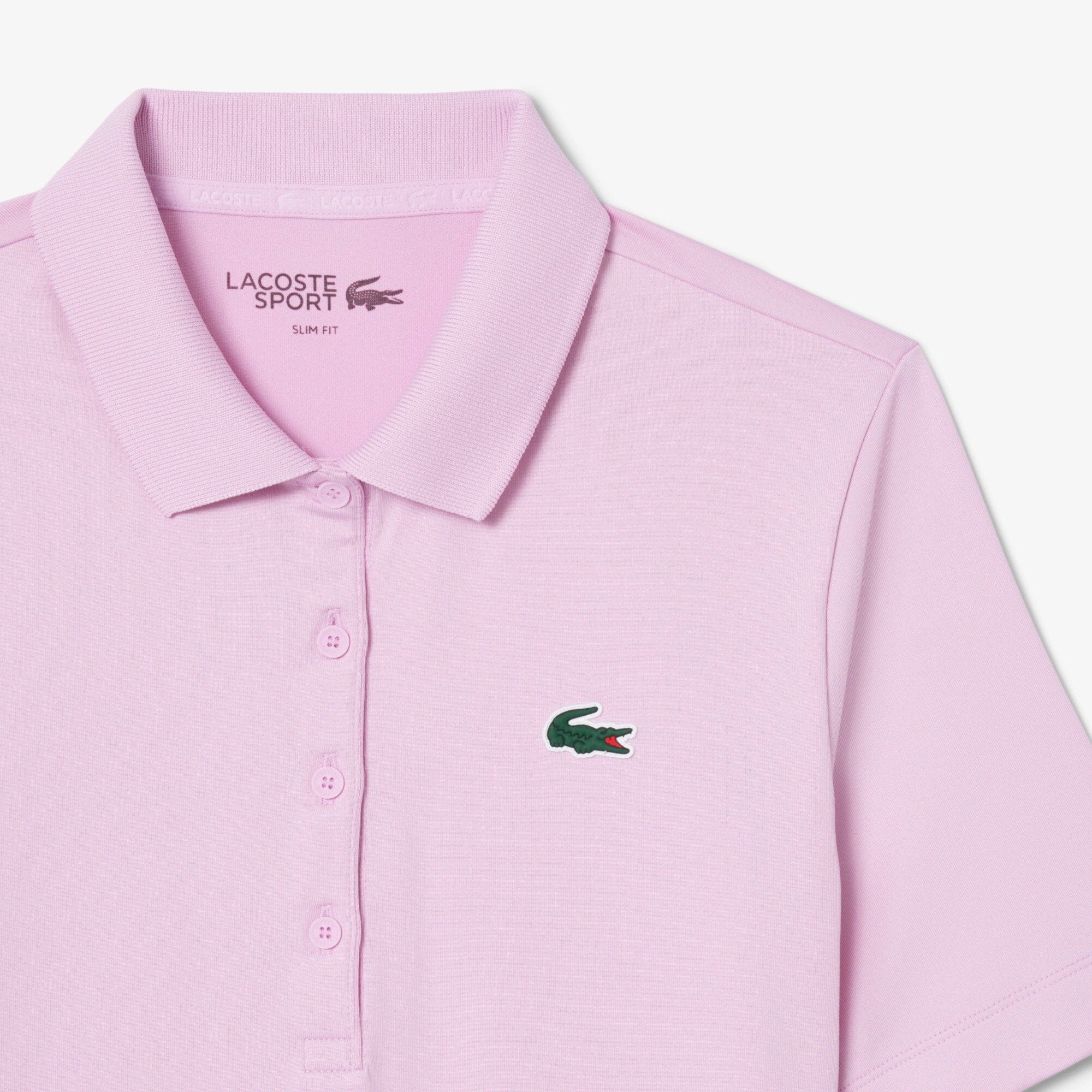 Lacoste Polo Golf slim fit stretch protection UV Rose