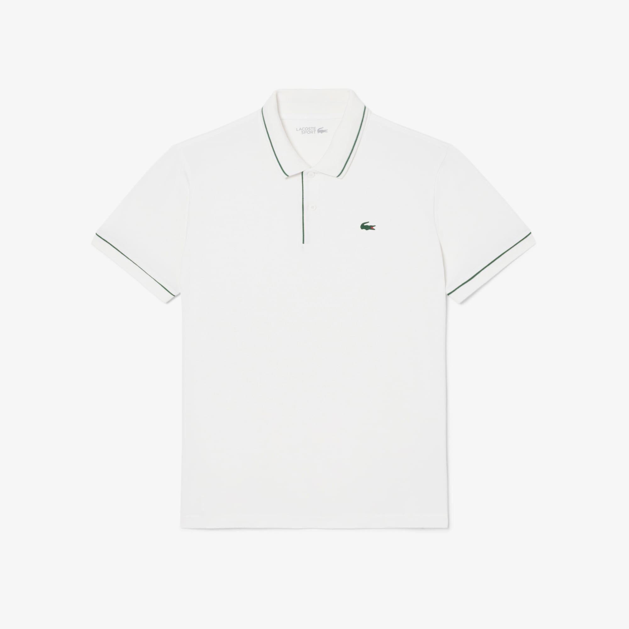 Lacoste Polo Golf thermorégulateur Petit Piqué Blanc