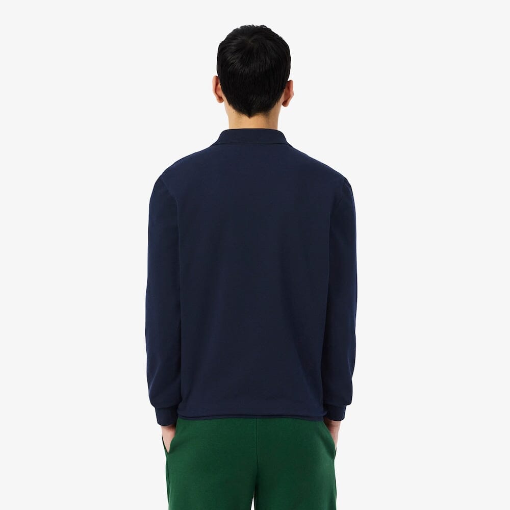 Lacoste Polo manches longues de golf coton Bleu Nuit