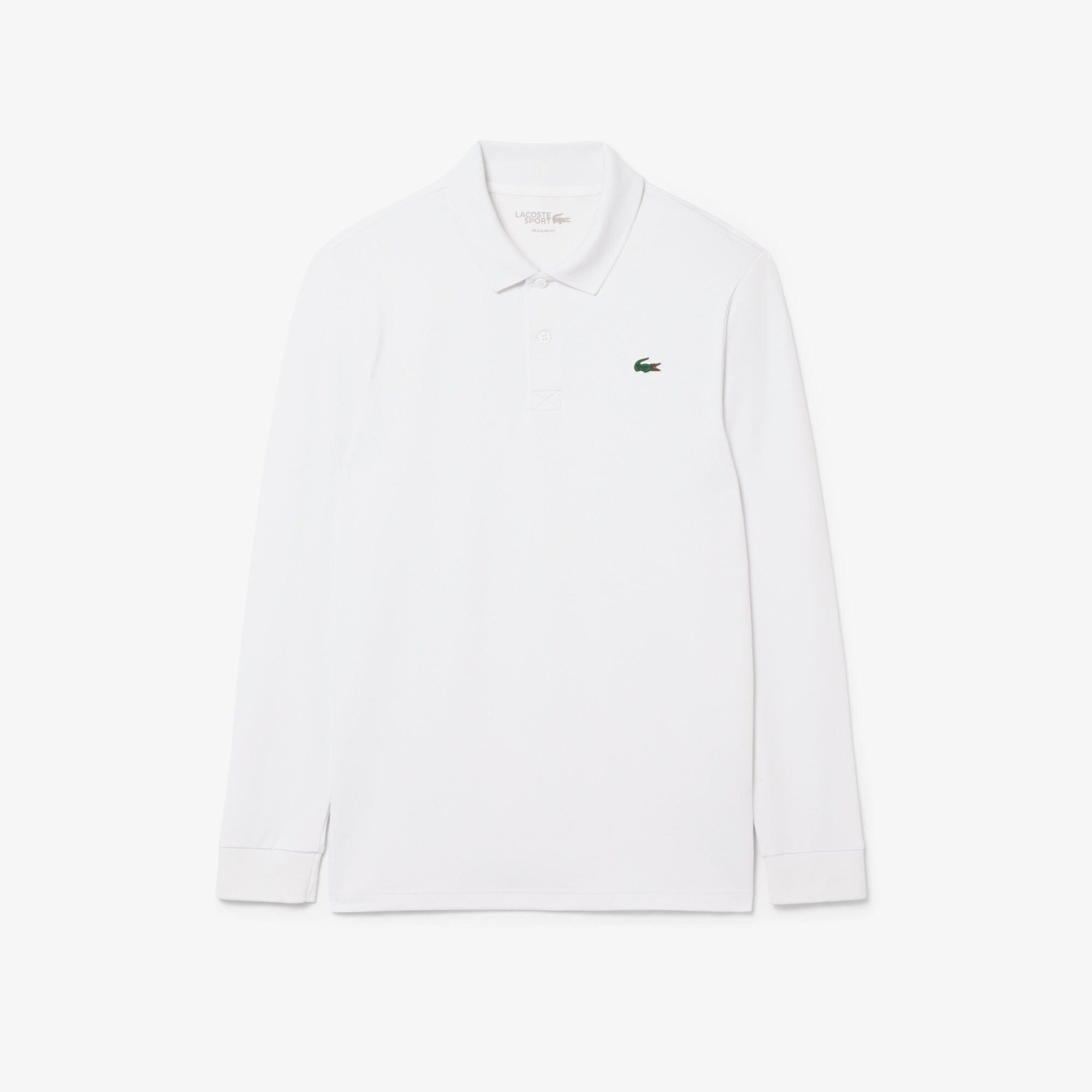 Lacoste Polo manches longues Regular Fit Ultra Dry Blanc
