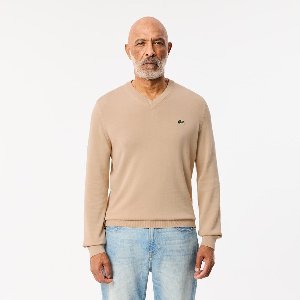 Lacoste Pull Col V Coton Bio