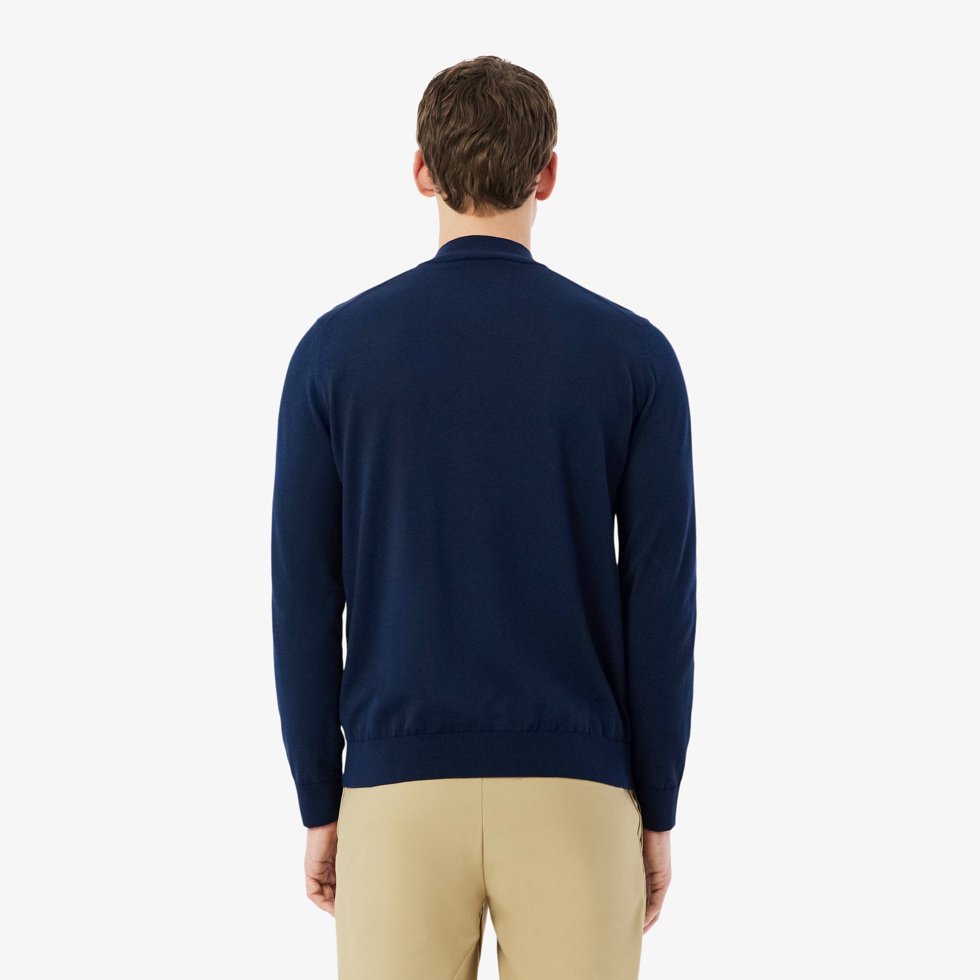 Lacoste Pull Golf quart-zip thermorégulateur Bleu Nuit