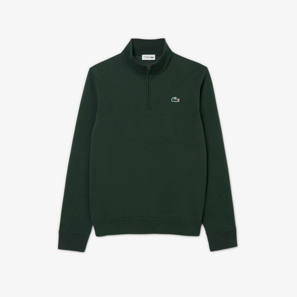Lacoste pull quart-zip Golf Coupe vent Vert Sinople