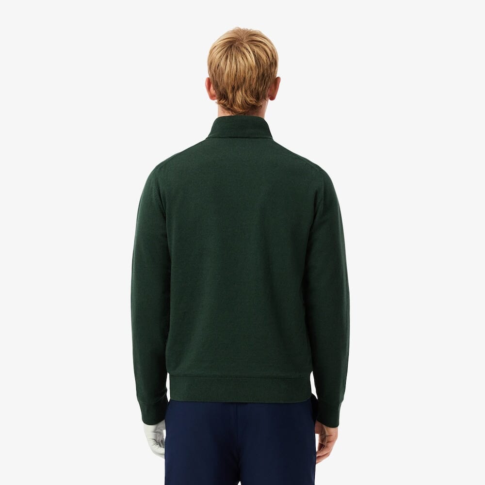 Lacoste pull quart-zip Golf Coupe vent Vert Sinople