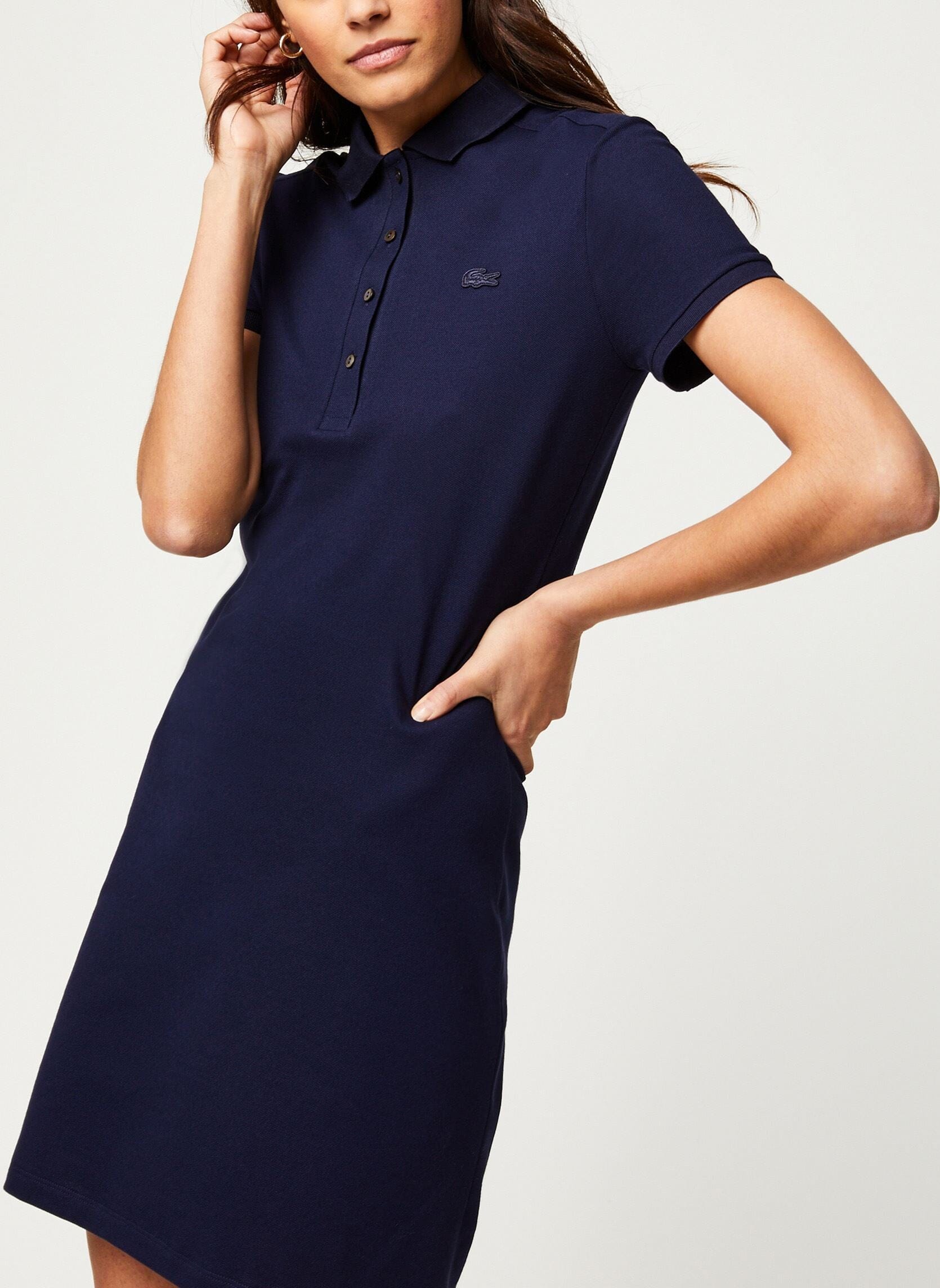 Lacoste robe piqué marine