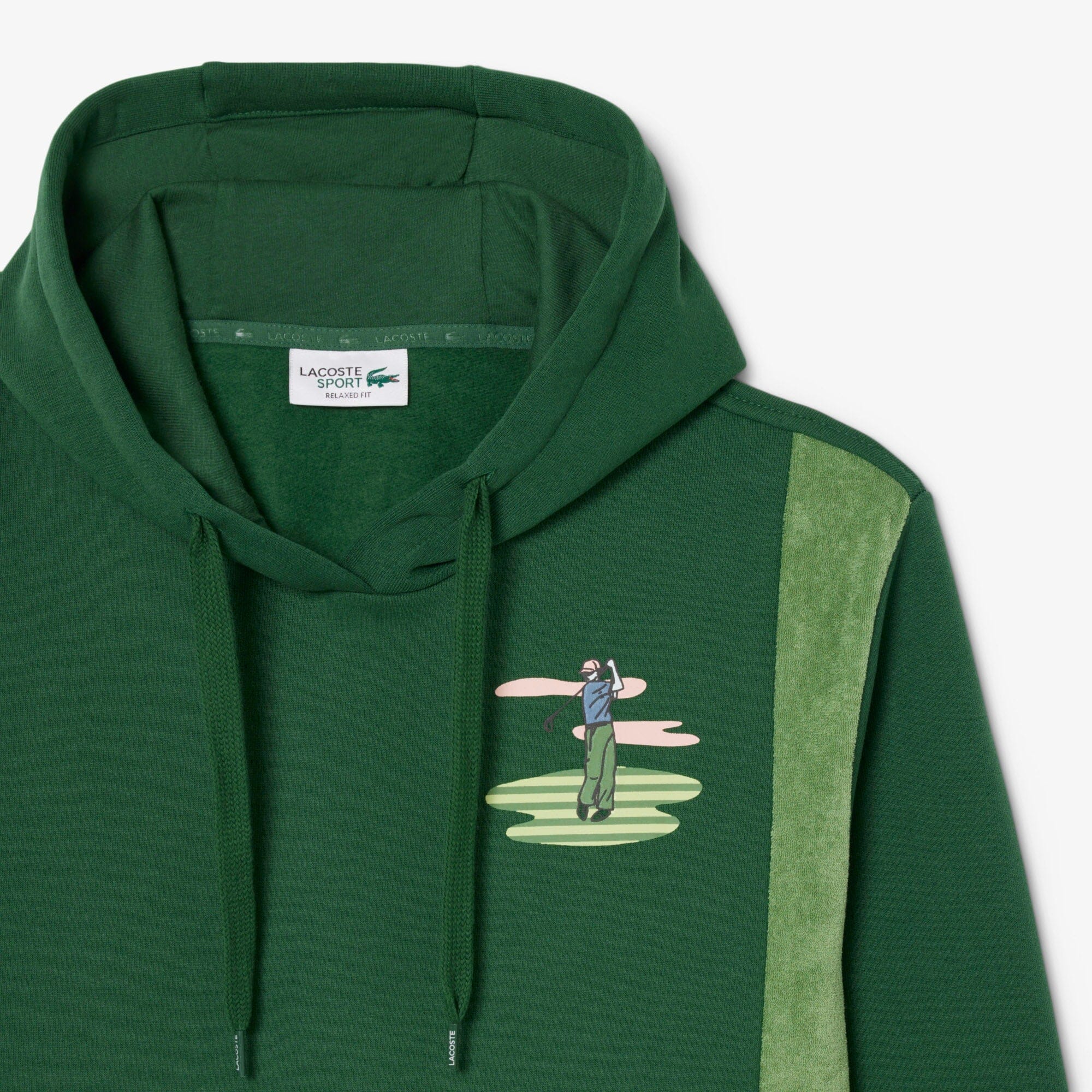 Lacoste Sweatshirt à capuche Golf imprimé Vert