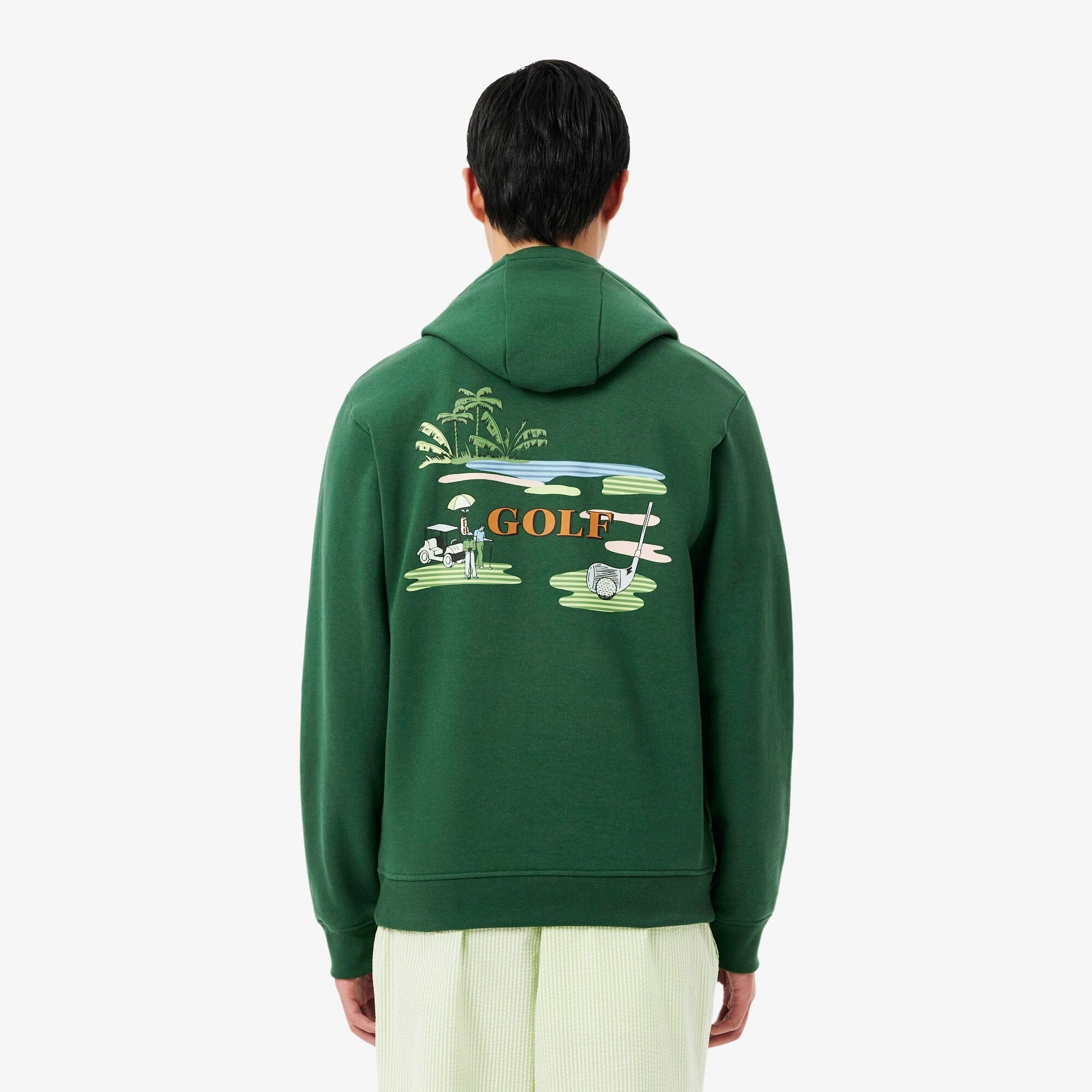 Lacoste Sweatshirt à capuche Golf imprimé Vert