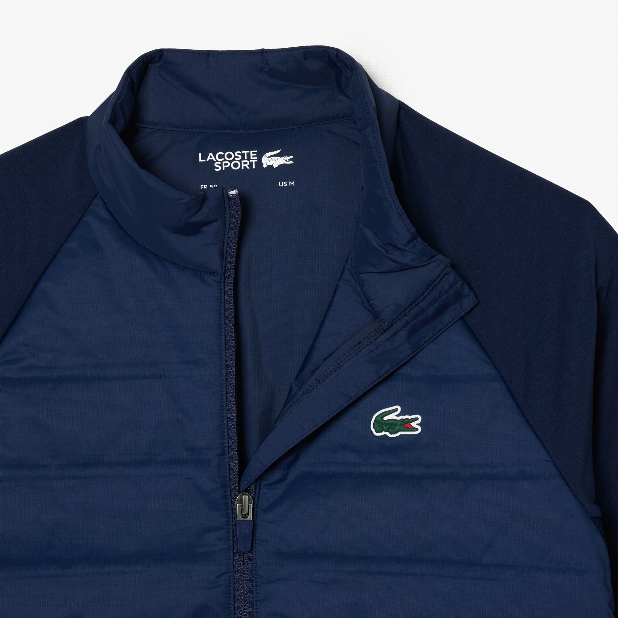 Lacoste Veste matelassé de golf col montant Bleu Marine