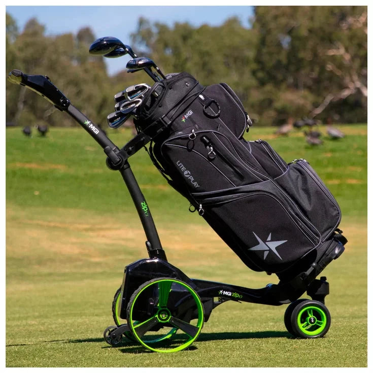 MGI ZIP X5 chariot de golf électrique compact Black Gloss