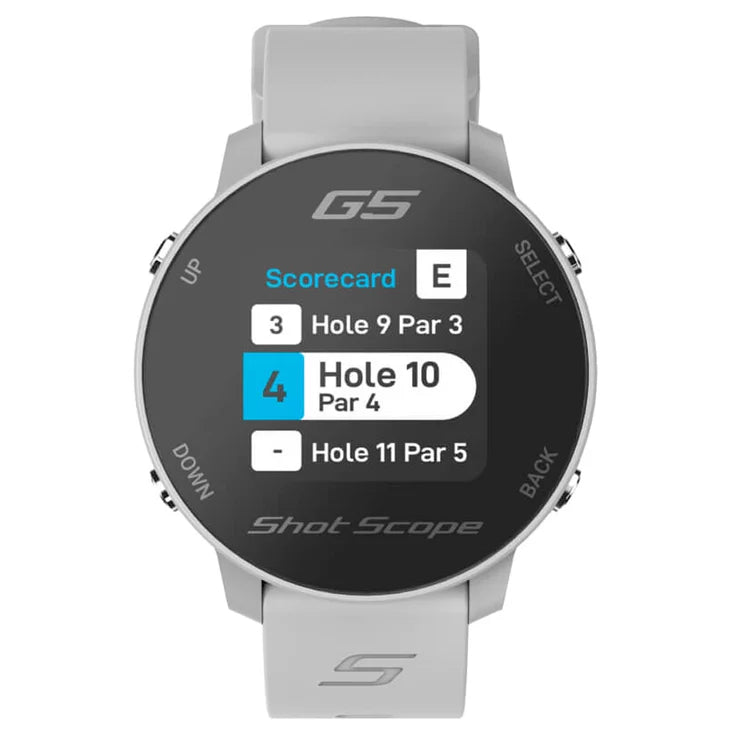 Montre Shot Scope G5 GPS Grise