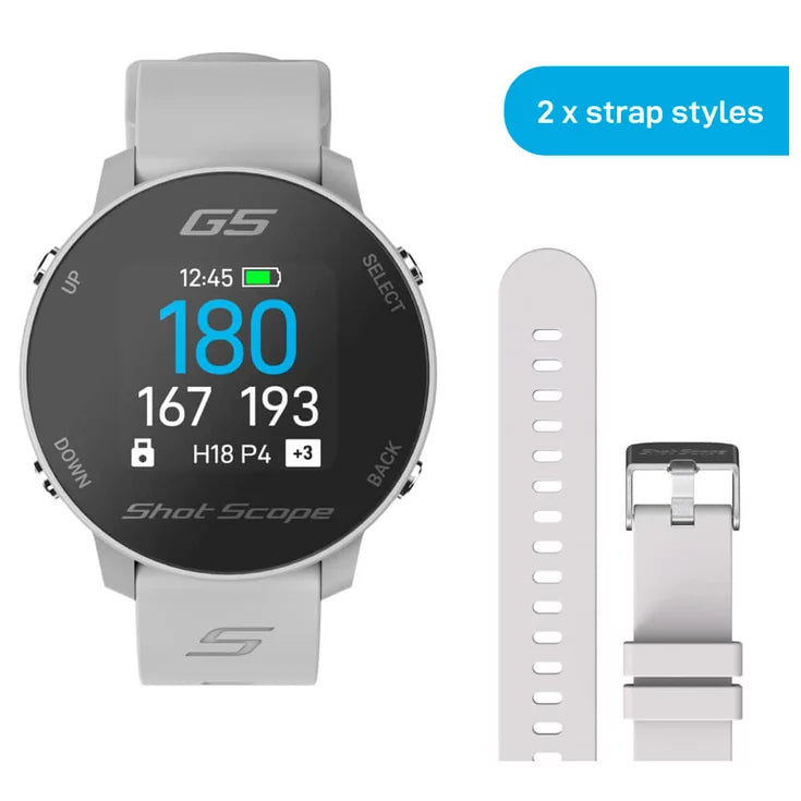 Montre Shot Scope G5 GPS Grise