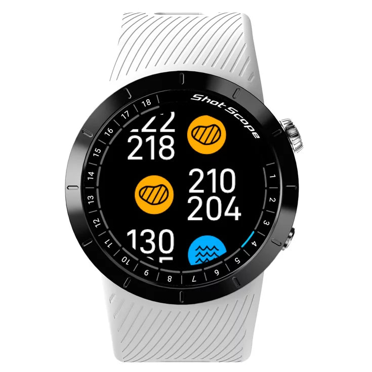 Montre Shot Scope X5 GPS Blanche