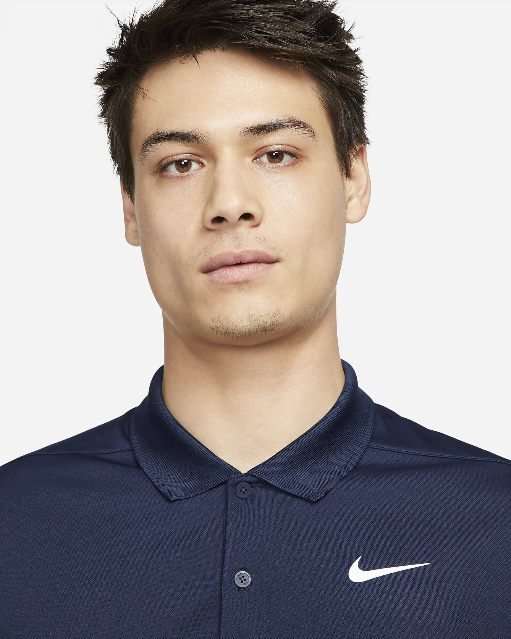 Nike Polo Homme manche longue Bleu
