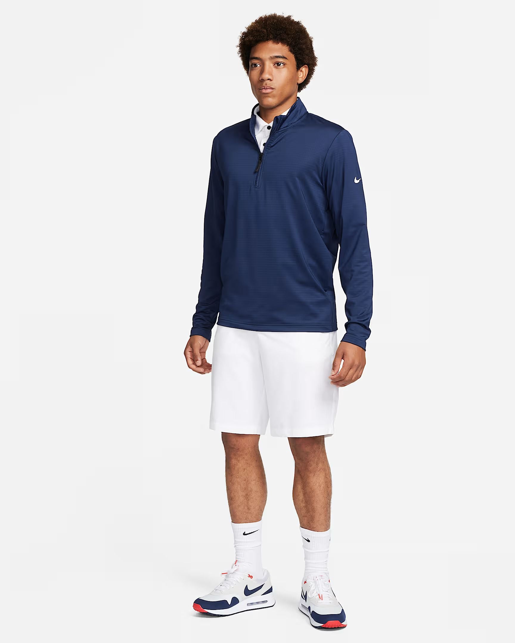 NIKE sweat VICTORY DRI FIT BLEU MARINE