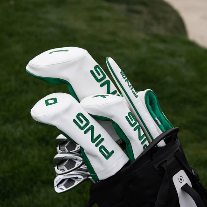 Ping Headcover Driver Looper White Green