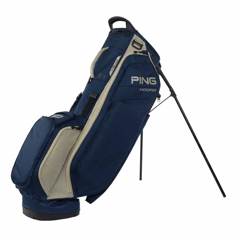 Ping sac trépied de golf Hoofer Bleu Marine Sable - GolfCenter.fr